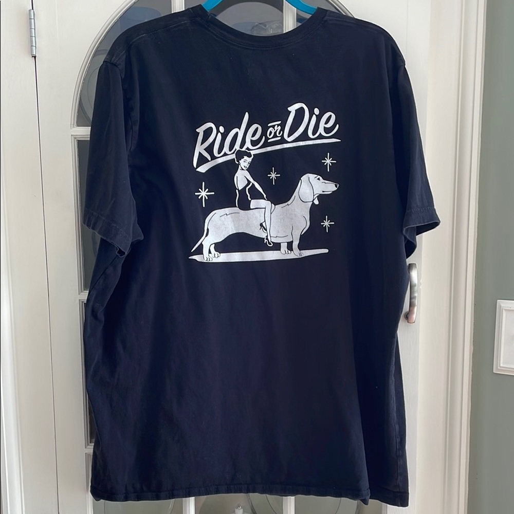 Black Graphic Tee - Ride or Die